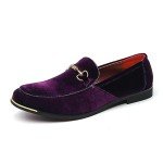 Colorful Velvet Loafers for Men - Size 12