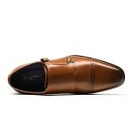 Bruno Marc Men's Colorful Monk Strap Loafers Size 9.5