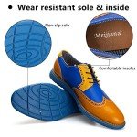 Meijiana Lightweight Yellow Oxford Dress Shoes for Men