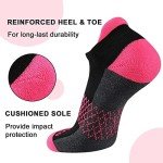 Colorful Women's Ankle Socks - 6 Pairs for Running