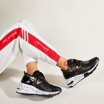 Lucky Step Women's Retro Colorful Hiking Sneakers