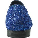 Metallic Glitter Slip-On Loafers for Men