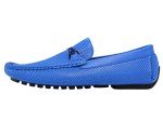 Royal Blue Slip-On Driving Moccasins for Men