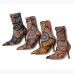 Vivianly Women's Colorful Pointy Toe Stiletto Boots