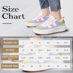 Colorful Women's Platform Lace-Up Sneakers