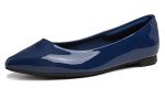 Colorful Women's Pointed Toe Ballet Flats - Navy