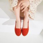 Colorful Women's Floral Lace Ballet Flats