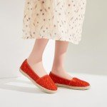 Colorful Women's Floral Lace Ballet Flats