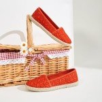 Colorful Women's Floral Lace Ballet Flats