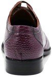 Purple Crocodile Print Oxford Dress Shoes for Men