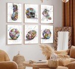 Colorful Sports Canvas Art for Boys' Rooms