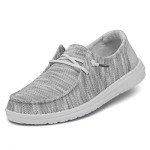 Hey Dude Women's Wendy Sox Glacier Grey Slip-Ons