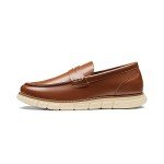 Bruno Marc Men's Lightweight Slip-On Brown Loafers