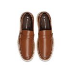 Bruno Marc Men's Lightweight Slip-On Brown Loafers