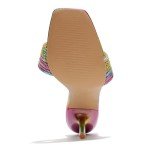 Cape Robbin Flynn Colorful Rhinestone Stiletto Heels