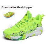 SANEARDE Men's Colorful Lightweight Basketball Sneakers - Size 10