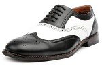 Colorful Men's Two-Tone Wingtip Oxford Shoes