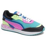 PUMA Women's City Rider Marble Sneakers - Green/Pink