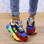 Rainbow Slip-On Sneakers with Arch Support