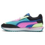 PUMA Women's City Rider Marble Sneakers - Green/Pink