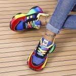 Rainbow Slip-On Sneakers with Arch Support