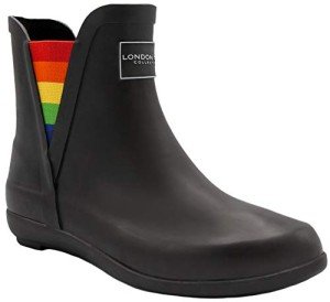 London Fog Women's Rainbow Piccadilly Rain Boots