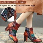 Colorful Handmade Retro High Heel Boots for Women