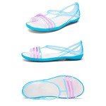 Bright Neon Jelly T-Strap Beach Sandals