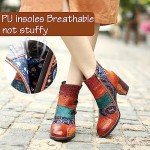 Colorful Handmade Retro High Heel Boots for Women