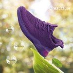 Women's Lightweight Purple Slip-On Sneakers