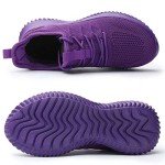 Women's Lightweight Purple Slip-On Sneakers