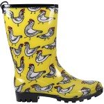 Colorful Floral Mid-Calf Waterproof Garden Boots