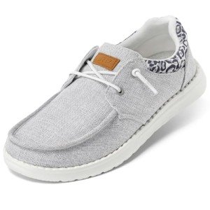 Lightweight Slip-On Sneakers for Women – Grey