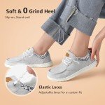 Lightweight Slip-On Sneakers for Women – Grey