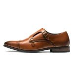 Bruno Marc Men's Dress Loafer Shoes Monk Strap Slip On Loafers Camel Size 12 M US Hutchingson_2