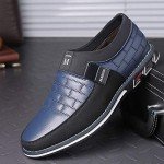 COSIDRAM Men Casual Shoes Sneakers Loafers Walking Shoes Lightweight Driving Business Office Slip on Blue 12