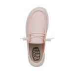 Hey Dude Women's Wendy Slub Canvas Pink Size 6 | Women's Shoes | Women's Slip On Shoes | Comfortable & Light-Weight