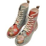DOGO Long Boots for Women – Vegan Leather and Unique Design Womens Winter Boots, Comfortable and Stylish Womens Boots, Scooby Doo, Size 8,5