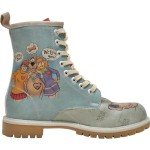 DOGO Long Boots for Women – Vegan Leather and Unique Design Womens Winter Boots, Comfortable and Stylish Womens Boots, Scooby Doo, Size 8,5