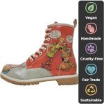 DOGO Long Boots for Women – Vegan Leather and Unique Design Womens Winter Boots, Comfortable and Stylish Womens Boots, Scooby Doo, Size 8,5