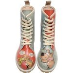 DOGO Long Boots for Women – Vegan Leather and Unique Design Womens Winter Boots, Comfortable and Stylish Womens Boots, Scooby Doo, Size 8,5