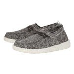 Hey Dude Women's Wendy Halo Knit Charcoal Size W8 | Women's Shoes | Women's Slip On Loafers | Comfortable & Light-Weight