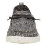Hey Dude Women's Wendy Halo Knit Charcoal Size W8 | Women's Shoes | Women's Slip On Loafers | Comfortable & Light-Weight