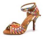 Colorful 3" Heel Women's Latin Dance Shoes