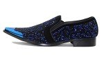 Royal Blue Men's Designer Slip-On Dress Shoes