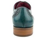 Men's Teal Leather Cap Toe Oxfords - Size 12