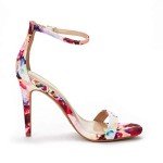 Floral High Stiletto Heeled Sandals for Women