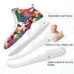 Soulsfeng Men's High Top Colorful Basketball Shoes