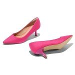Hot Pink 2-Inch Kitten Heel Women's Pumps
