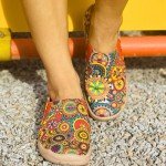 Colorful Women's Canvas Slip-On Loafers Shoes